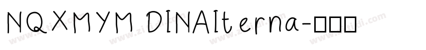 NQXMYM DINAIterna字体转换
